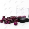Chessex set de 36 dés 6 Gemini Noir Violet Or