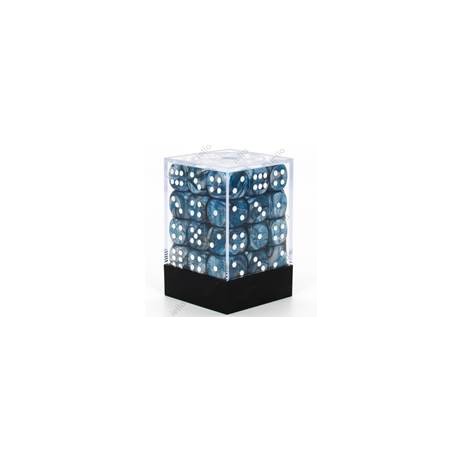 Chessex set de 36 dés 6 Lustrous Slate Blanc