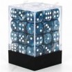 Chessex set de 36 dés 6 Lustrous Slate Blanc