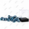 Chessex set de 36 dés 6 Lustrous Slate Blanc