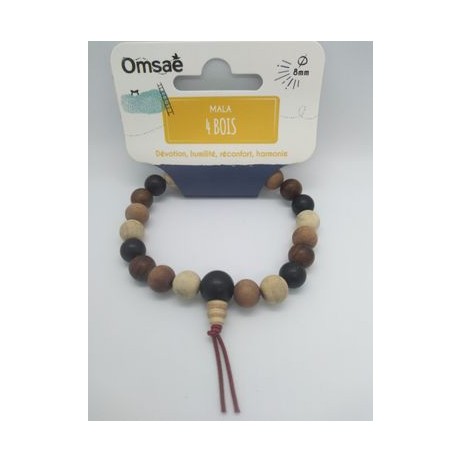 Bracelet Mala en Bois Mix