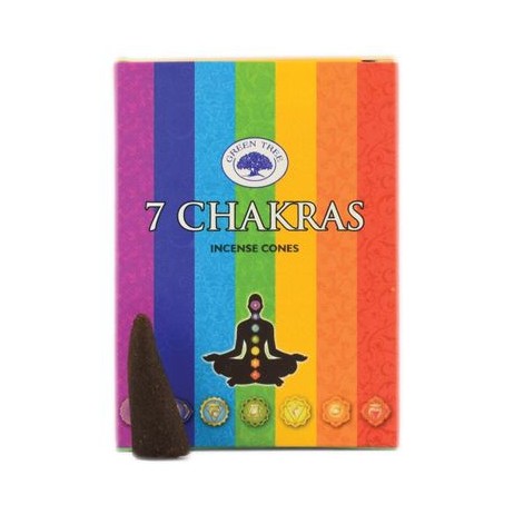 Encens green tree 7 chakras cônes