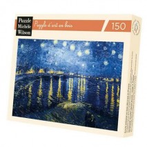 Puzzle Bois 150 Pièces Nuit étoilée sur le Rhône