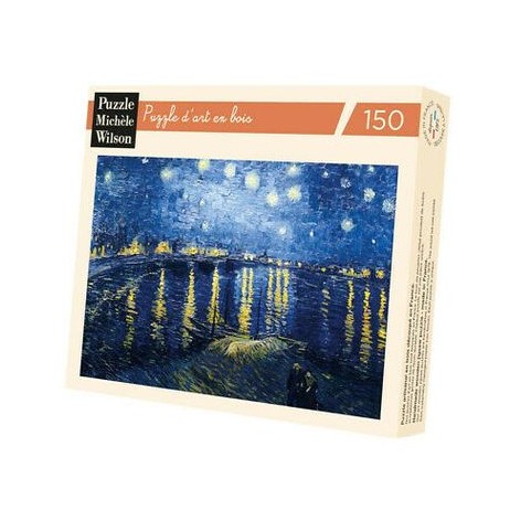 Puzzle Bois 150 Pièces Nuit étoilée sur le Rhône