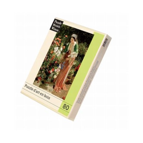 Puzzle Bois 80 p Dans le jardin Lewis Michèle Wilson