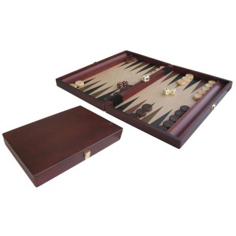 Backgammon bois brun 35x23cm