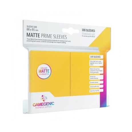 Gamegenic 100 matte sleeves Prime Yellow