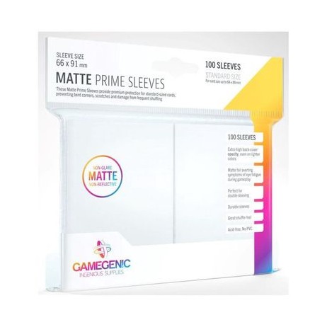 Gamegenic 100 matte sleeves Prime White