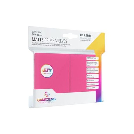 Gamegenic 100 matte sleeves Prime Pink