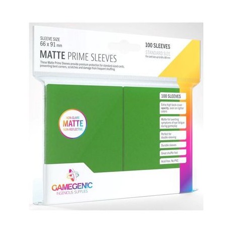 Gamegenic 100 matte sleeves Prime Green