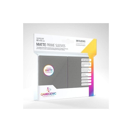 Gamegenic 100 matte sleeves Prime Dark Grey