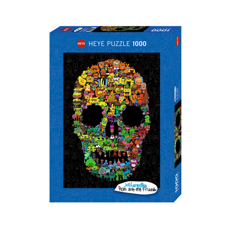 Puzzle 1000 p Doodle Skull Heye