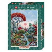 Puzzle 2000 p Exotic garden Wildlife Paradise