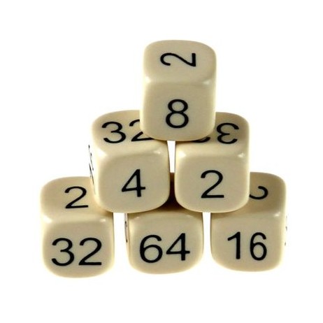 Dé doubleur backgammon 16mm résine