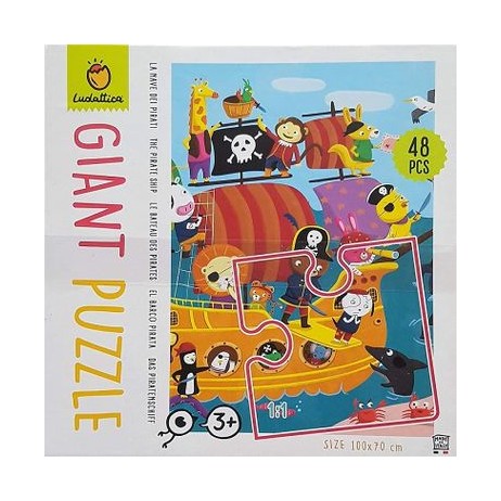 Giant puzzle bateau pirate