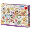 Puzzle Flower Stamps summer 1000 pièces