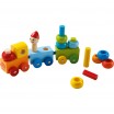 Train rond multicolore