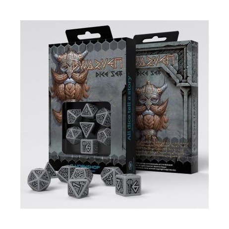 Set de Dés Dwarven Gray & black