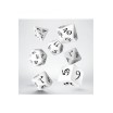 Set de Dés Classic RPG White & Black