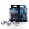 Set de Dés Transparent Blue & Red