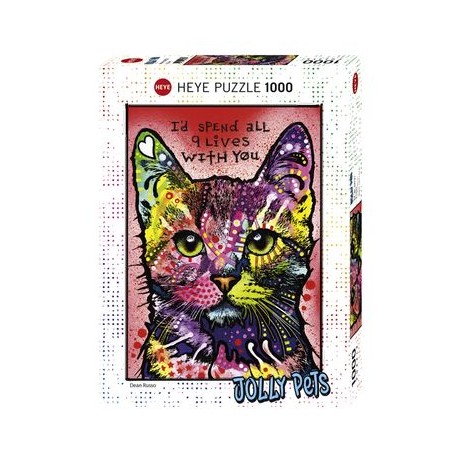 Puzzle 1000 p Cats 9 Lives Heye