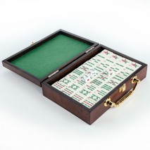 Petit Mahjong boite bois