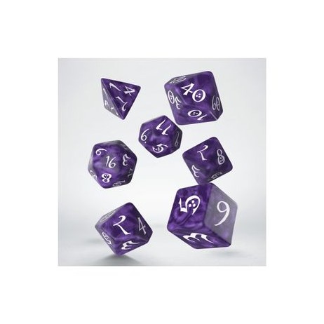 Set de Dés Classic RPG Lavender & White