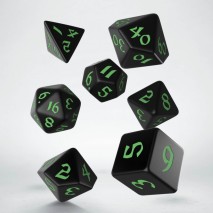 Set de Dés Classic Runic Black & Green