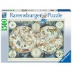 Puzzle 1500p Mappemonde Animaux