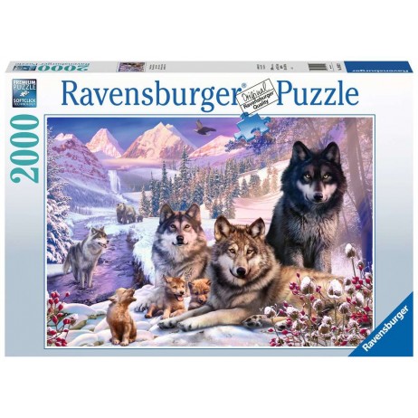 Puzzle 2000p Loups dans la Neige