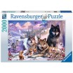 Puzzle 2000p Loups dans la Neige