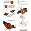 Metal Earth Papillon Monarque