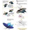Metal Earth Papillon Pipevine Swallow tail
