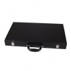 Backgammon malette cuir noir / blanc