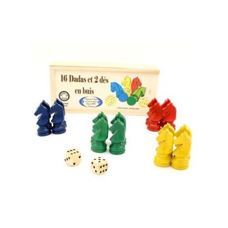 Sachet de petits chevaux en buis pour jeu de dada