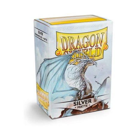 Dragon shield silver matte