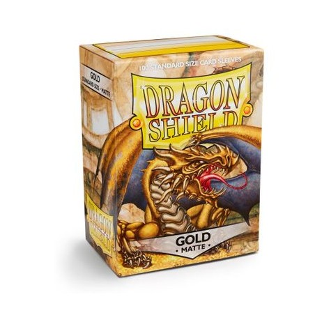 Dragon shield gold matte