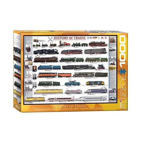 Puzzle 1000 p Histoire des trains