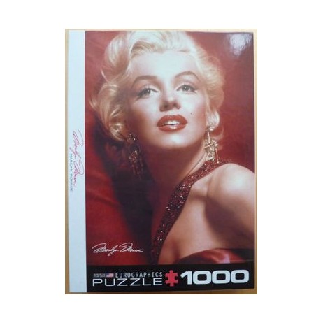Puzzle 1000 p Marylin Monroe Portrait rouge