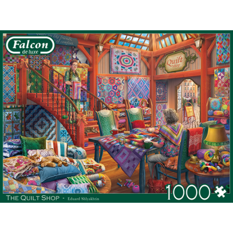 Puzzle 1000 p The Quilt Shop Falcon