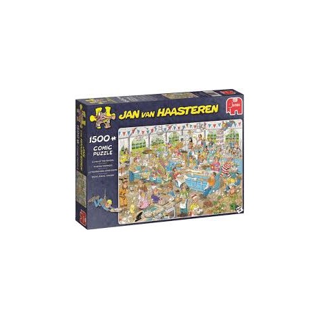 Puzzle 1500 p Clash of the Bakers Jan Van Haasteren