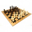 Jeu d'échecs pièces en bois