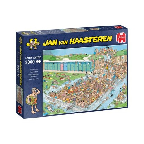 Puzzle 2000 p pool Pile-up Jan Van Haasteren