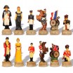 Pièces échecs Waterloo Battle résine Roi 8cm