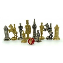 Pièces échecs Métal Camelot 6.7 cm