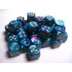 Chessex Set de 36 dés 6 Gemini Violet Turquoise/Or