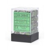 Chessex Set de 36 dés 6 Gemini Noir Gris/Vert