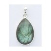 Pendentif Labradorite Argent 925 Forme goutte Grand modèle