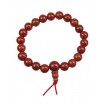 Bracelet mala tibétain - Jaspe rouge