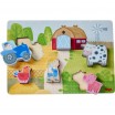 Puzzle en bois petite ferme 1 an